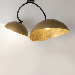 Plafon z żywicy złoty Sigma Lighting SPACE 40584