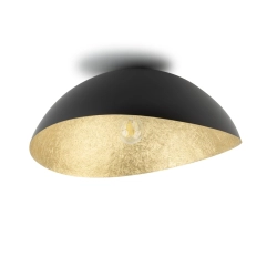 Plafon z żywicy Sigma Lighting Solaris S czarny-złoty 40597 - zdjęcie produktu