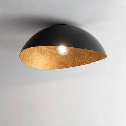 Plafon z żywicy czarno-miedziany Sigma Lighting Solaris S 40604