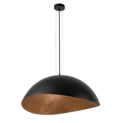 Lampa wisząca z żywicy czarno-miedziana Sigma Lighting Solaris L 40609 - zdjęcie produktu