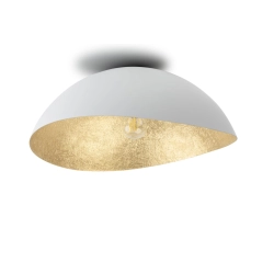 Plafon z żywicy biało-złoty Sigma Lighting Solaris S 40611 - zdjęcie produktu