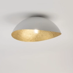 Plafon z żywicy biało-złoty Sigma Lighting Solaris S 40611