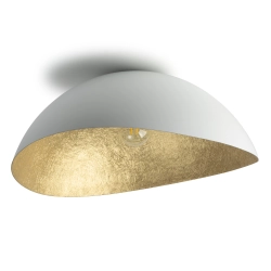 Plafon duży klosz biało-złoty Sigma Lighting Solaris XL 40614 - zdjęcie produktu