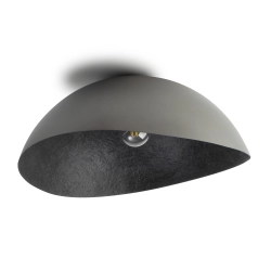 Plafon duży klosz srebrno-czarny Sigma Lighting Solaris XL 40628 - zdjęcie produktu