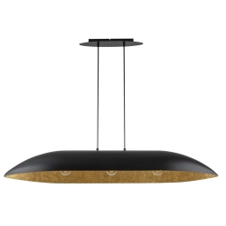 Lampa Wisząca Czarna Złota GONDOLA L 40632 SIGMA - zdjęcie produktu