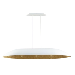 Lampa Wisząca Biała Złota GONDOLA L 40636 SIGMA - zdjęcie produktu