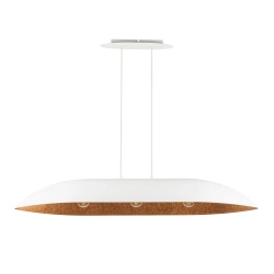 Lampa Wisząca Biała Miedziana GONDOLA L 40638 SIGMA - zdjęcie produktu
