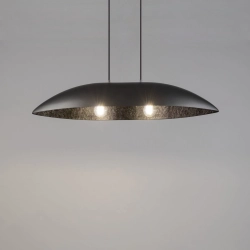 Lampa wisząca GONDOLA M srebrno-czarny 40643 SIGMA