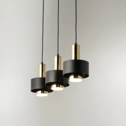 RIF LUX 3 czarny/złoty Lampa wisząca 40720 Sigma - zdjęcie produktu