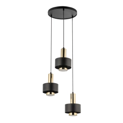 RIF LUX 3 KOŁO czarny/złoty Lampa wisząca 40721 Sigma - zdjęcie produktu