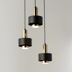 RIF LUX 3 KOŁO czarny/złoty Lampa wisząca 40721 Sigma - zdjęcie produktu