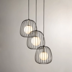 BELL 3 Lampa wisząca czarny/srebrny 40725 Sigma - zdjęcie produktu