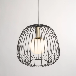 BELL 1 M Lampa wisząca czarny/złoty 40727 Sigma - zdjęcie produktu