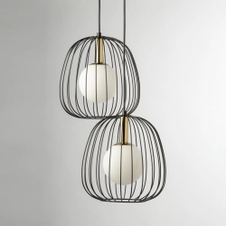 BELL 2 Lampa wisząca czarny/złoty 40728 Sigma - zdjęcie produktu