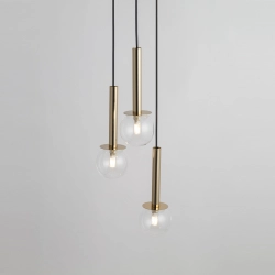 DAISY 3 złoty/transparentny Lampa wisząca 40758 Sigma - zdjęcie produktu