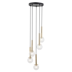 DAISY 5 złoty/transparentny Lampa wisząca 40759 Sigma - zdjęcie produktu