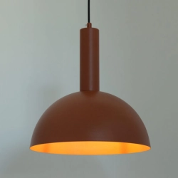 Lampa wisząca VITRUM kopuła M ceglany 40974 Sigma