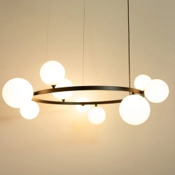 Lampa wisząca BOLERO 9 biały 41320 Sigma