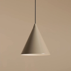 Beżowa lampa wisząca w kształcie stożka FORM BEIGE 1108G17 Aldex - zdjęcie produktu