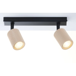 Plafon OPTIC wood ruchomy 2 czarny / drewno naturalne 41881 Sigma - zdjęcie produktu
