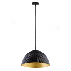 Lampa wisząca LADY ryflowana czarny złoty 41923 Sigma - zdjęcie produktu