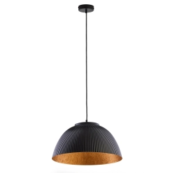 Lampa wisząca LADY ryflowana czarny miedziany 41925 Sigma - zdjęcie produktu