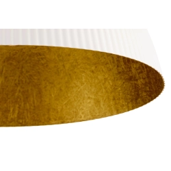 Lampa wisząca LADY ryflowana biały złoty 41929 Sigma - zdjęcie produktu