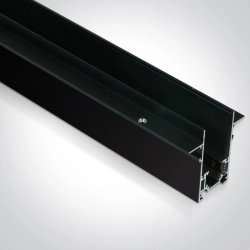 BLACK MAGNETIC TRIMLESS PROFILE 1m 48V MAXI 42001TR/B ONE LIGHT