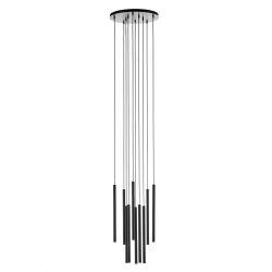 Lampa wisząca SOPEL 10 ANTRESOLA dwa poziomy czarny 42055 Sigma - zdjęcie produktu