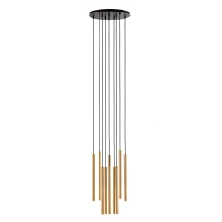 Lampa wisząca SOPEL 10 ANTRESOLA dwa poziomy czarny złoty 42056 Sigma - zdjęcie produktu