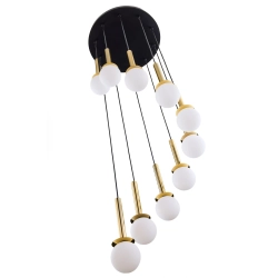 Lampa wisząca DAISY 10 ANTRESOLA złoty biały 42057 Sigma - zdjęcie produktu