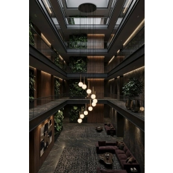 Lampa wisząca PIANO 15 ANTRESOLA czarny złoty 42059 Sigma - zdjęcie produktu