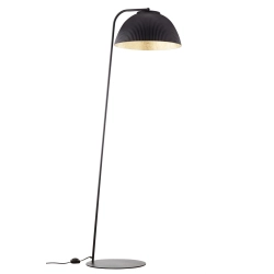 Lampa podłogowa LADY ryflowana czarny złoty 42061 Sigma - zdjęcie produktu