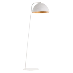 Lampa podłogowa LADY ryflowana biały miedziany 42064 Sigma - zdjęcie produktu