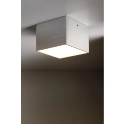 Plafon CUBO METALIK LED 3000K srebrny szczotkowany 42076 Sigma - zdjęcie produktu