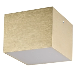 Plafon CUBO METALIK LED 3000K złoty szczotkowany 42077 Sigma - zdjęcie produktu