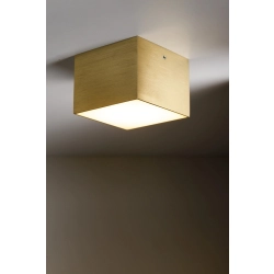 Plafon CUBO METALIK LED 3000K złoty szczotkowany 42077 Sigma - zdjęcie produktu