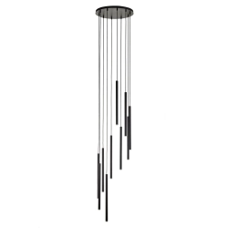 Lampa wisząca SOPEL 10 ANTRESOLA kaskada czarny 42098 Sigma - zdjęcie produktu