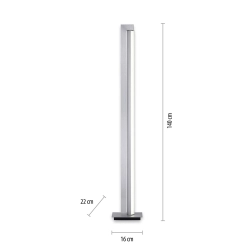 Lampa podłogowa Pure-lines Aluminium 421-95 Paul Neuhaus - zdjęcie dodatkowe 1