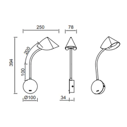 Lampa ścienna Mantra Goa 7720MA - zdjęcie dodatkowe 1