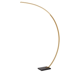 CURVE Arc Lampa podłogowa LED Dim. 1x15W 2700K złoty mat 44700/11/02 Lucide - zdjęcie produktu