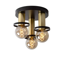 Plafon ANAKA Ø 30 cm 3xE27 czarny 45179/13/30 Lucide - zdjęcie produktu