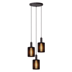 LAMBRES Lampa wisząca 3xE27 czarny 45410/13/30 Lucide - zdjęcie produktu