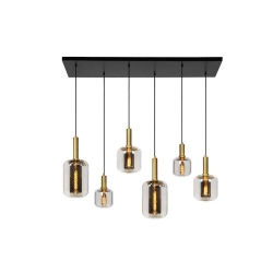 Lampa wisząca JOANET 6xE27 przydymiony szary 45494/06/65 Lucide - zdjęcie produktu