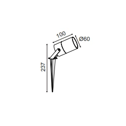 Lampa zewnętrzna Mantra Quebec 8155MA - zdjęcie dodatkowe 1