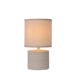 Lampa stołowa GREASBY Ø 14 cm 1xE14 beżowy 47502/81/38 Lucide - zdjęcie produktu