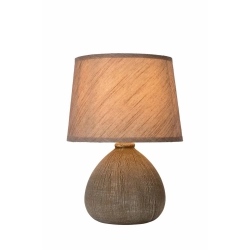 Lampa stołowa RAMZI Ø 18 cm 1xE14 Brown 47506/81/43 Lucide - zdjęcie produktu