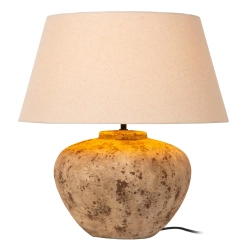 DAVINA - Lampa stołowa - Ø 55 cm - 1xE27 - Brown - Vibes 47512/81/43 LUCIDE