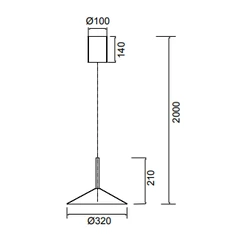 Lampa wisząca Mantra Calice 7894MA - zdjęcie dodatkowe 1
