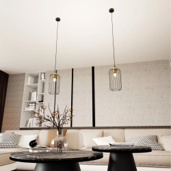 Lampa wisząca VANDER 1 BL GOLD 1364/1 EMIBIG Lighting